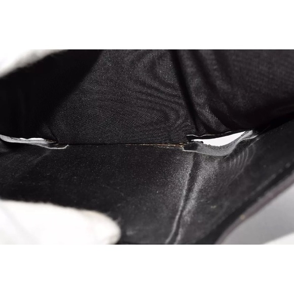 GUCCI Sherry Line Belt Clasp Tri-Fold Wallet Canvas Leather Used Unisex - Picture 10 of 11